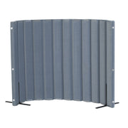 Quiet Divider with Sound Sponge 48" x 6' Wall - Slate Blue