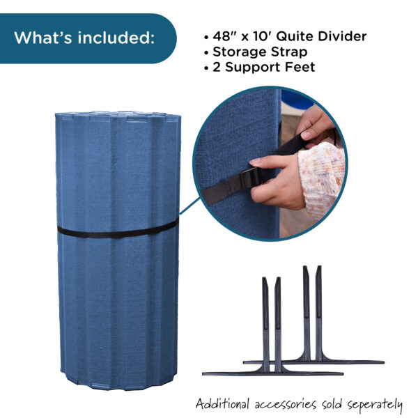 Quiet Divider® with Sound Sponge® Technology - Blueberry - 48" x 10'