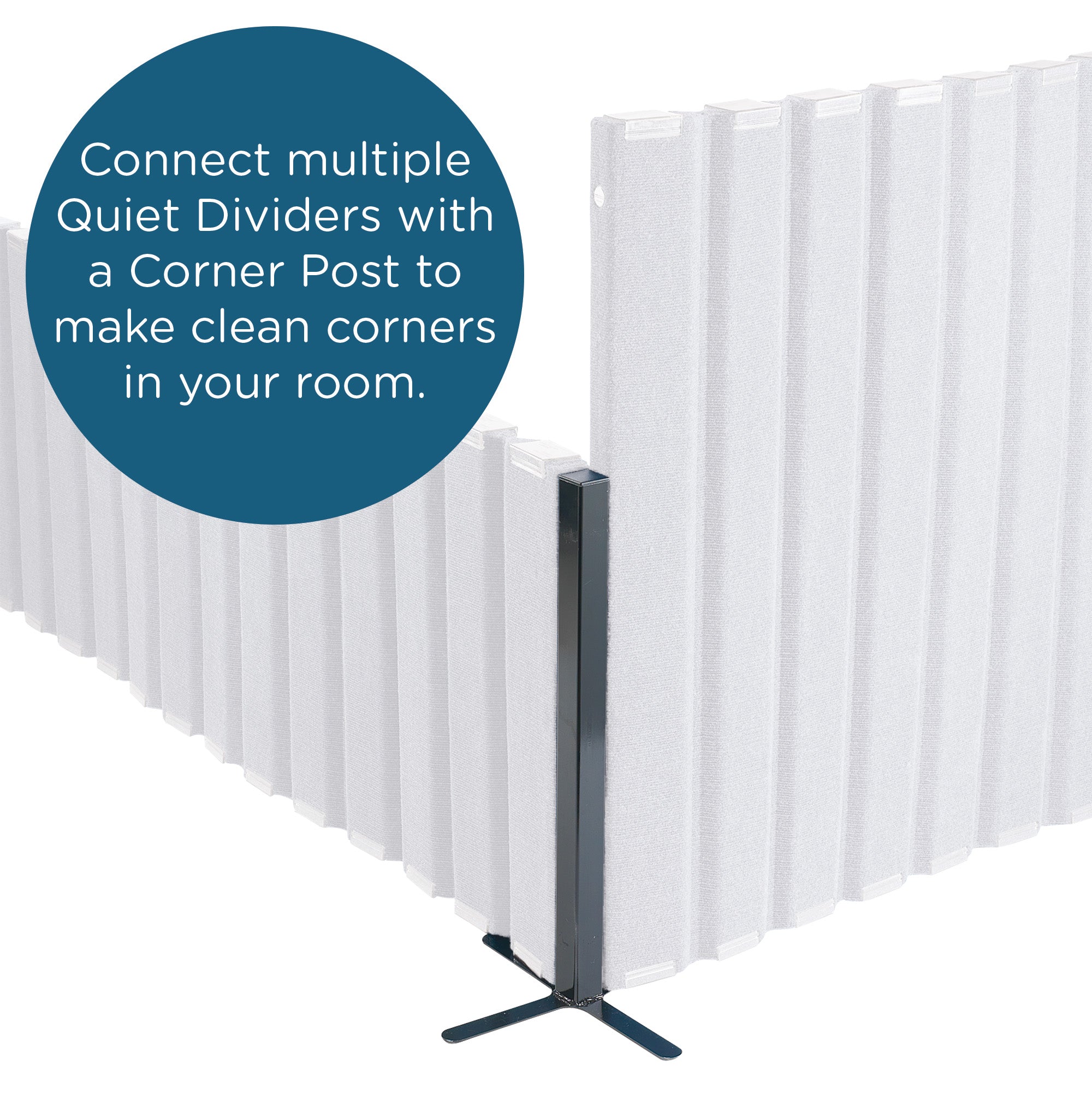 Quiet Divider with Sound Sponge Corner Post