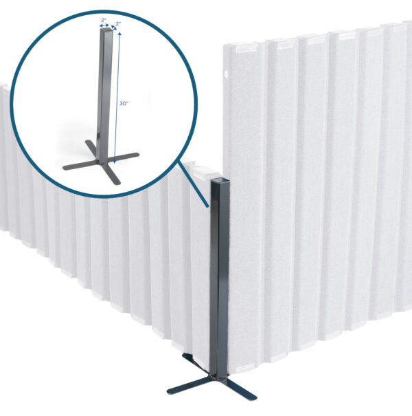 Quiet Divider with Sound Sponge Corner Post