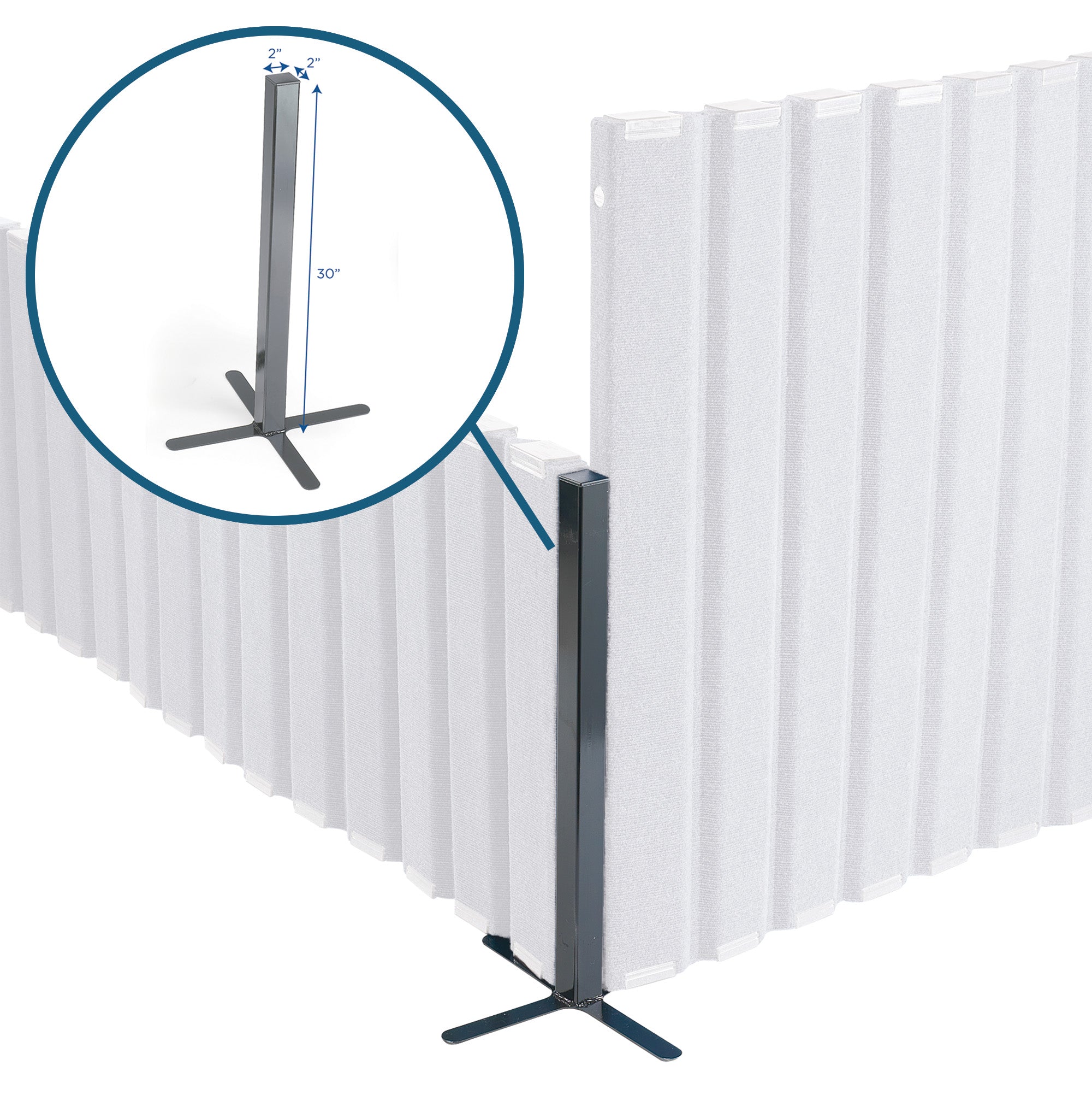 Quiet Divider with Sound Sponge Corner Post