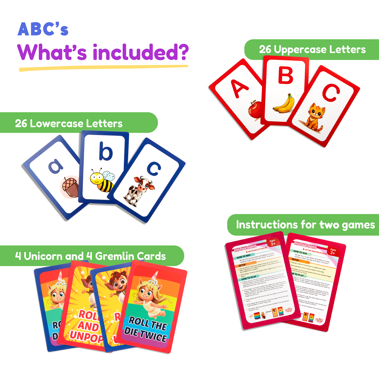 Card Packs/ Add-ons - ABC: Learn Uppercase & Lowercase Letters Card Pack: Pre-K - Kindergarten