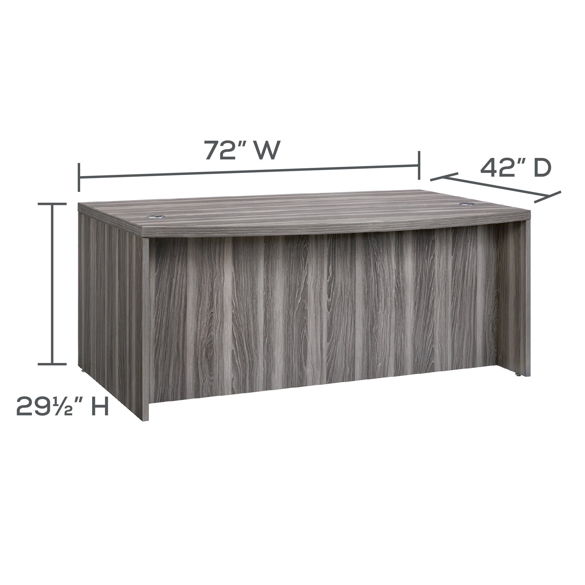 Abd Bowfront Dsk Shll 72X42