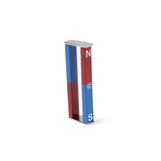 United Scientific® Alnico Bar Magnet, 3" Long, Pair, Blue/Red, 1/2" Width, 1/4" Thick, comes with 2