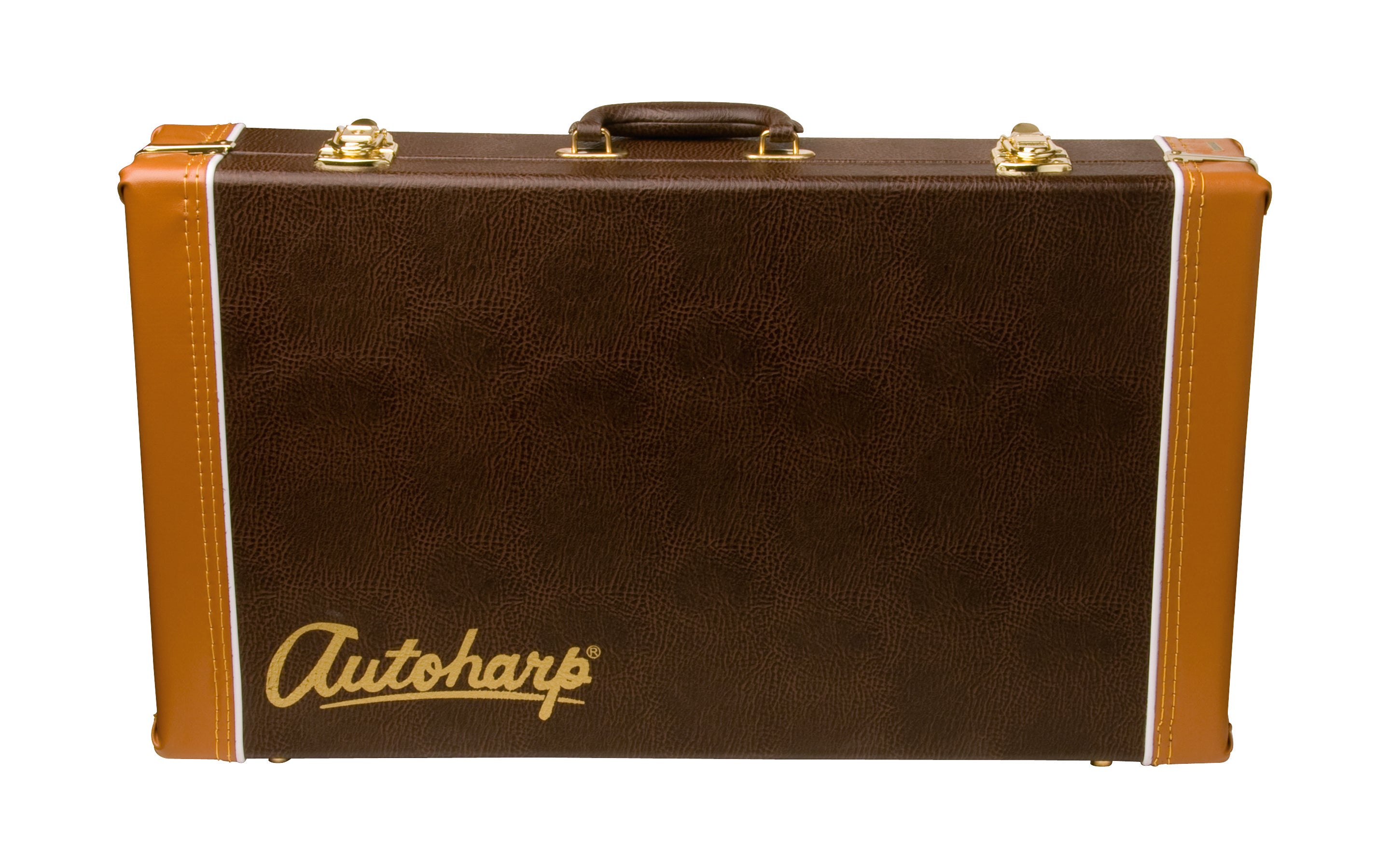 Oscar Schmidt AC449 Hardshell Auto Harp Case. Brown