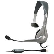 Cyber Acoustics AC-840 Usb Mono Headset Internet Communication &amp; Boom Mic