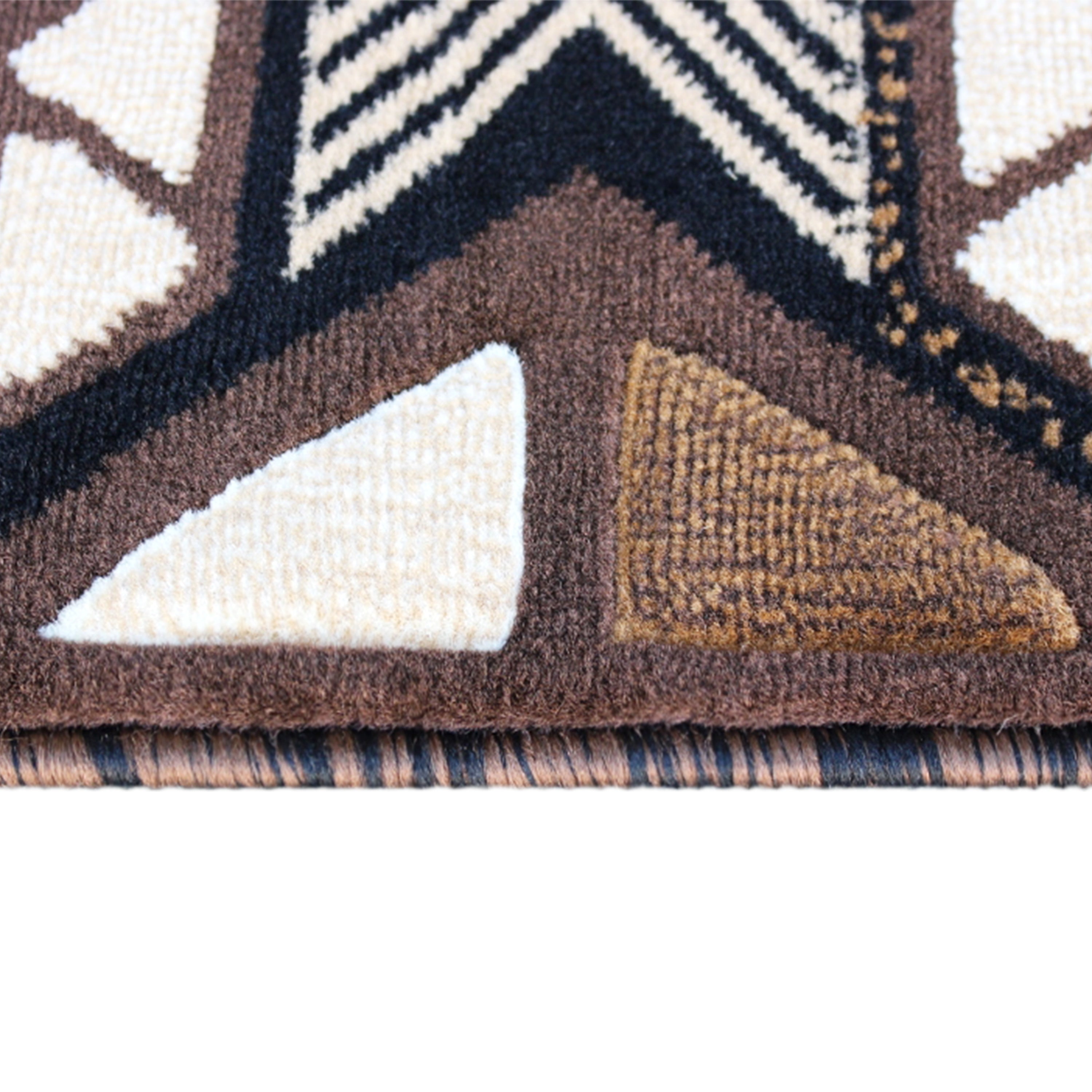 Mohave Collection 5' x 7' Chocolate Traditional Southwestern Style Area Rug - Olefin Fibers with Jute Backing