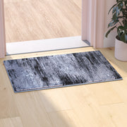 Rylan Collection 2' x 3' Gray Abstract Scraped Area Rug - Olefin Rug with Jute Backing - Living Room, Bedroom, & Entryway