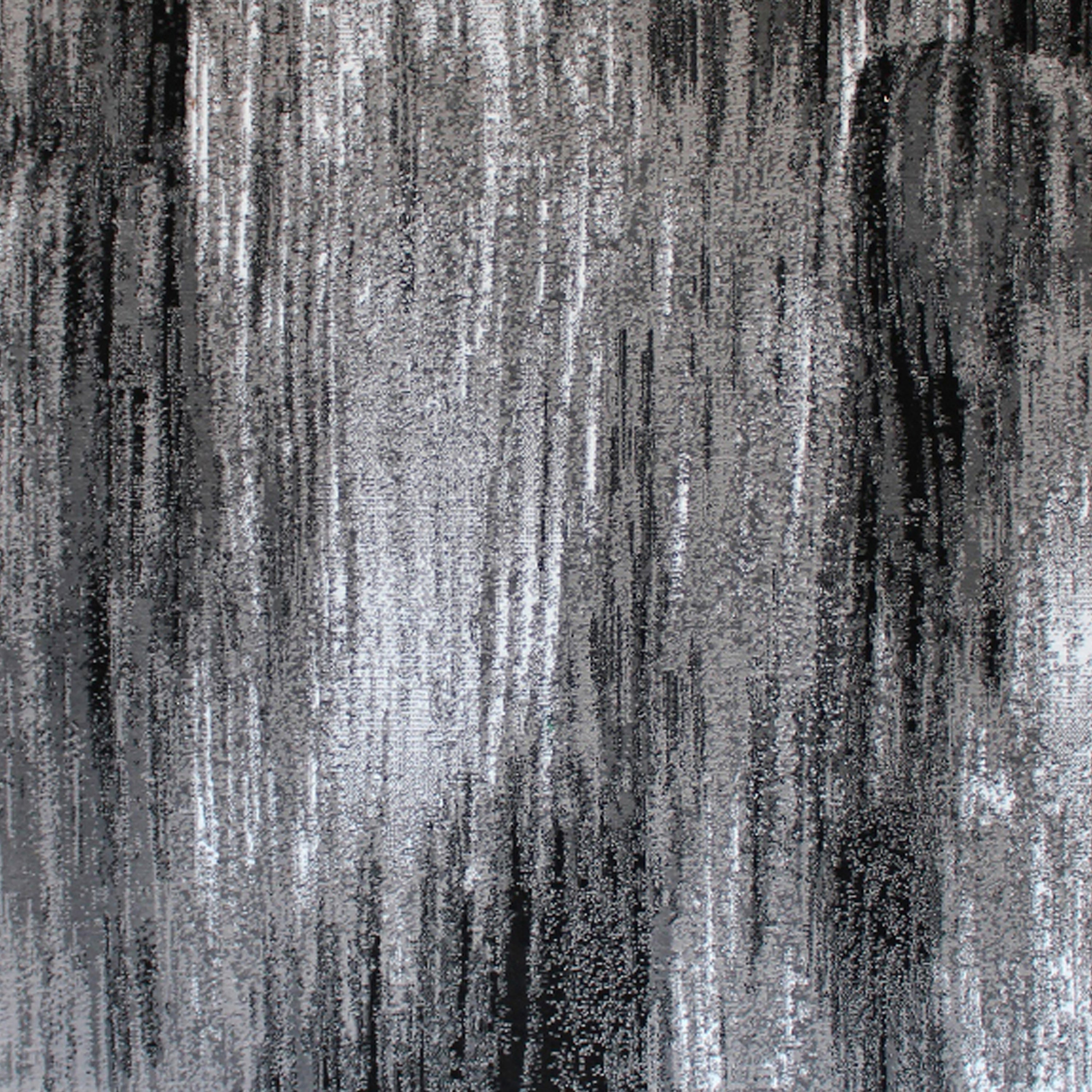 Rylan Collection 5' x 7' Gray Scraped Design Area Rug - Olefin Rug with Jute Backing - Living Room, Bedroom, Entryway