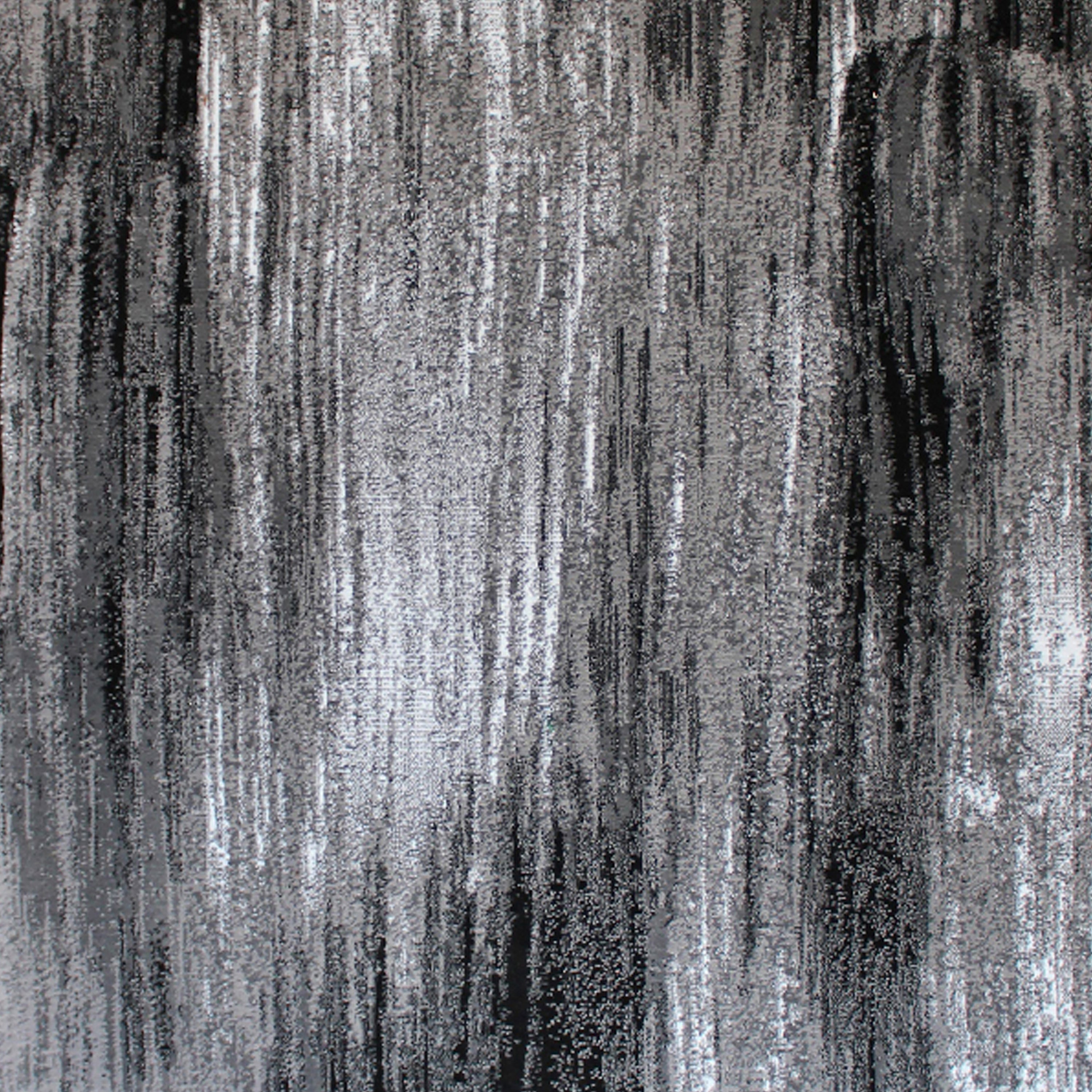 Rylan Collection 6' x 9' Gray Scraped Design Area Rug - Olefin Rug with Jute Backing - Living Room, Bedroom, Entryway