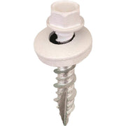 Acorn International 1 In. Washered Bright White Metal To Wood Screw (250 Ct.)