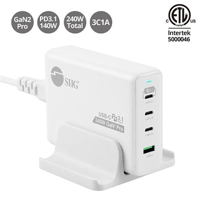 SIIG 240W GaN PD 3.1 Charger - 3C1A