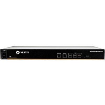 Vertiv Avocent ACS8000 Serial Console, 16 Port Serial Console Server, Gigafit fiber Connectivity, USB Sensor Port, Remote Data Center and Out of Band Management, Single AC Power (ACS8016SAC-400)