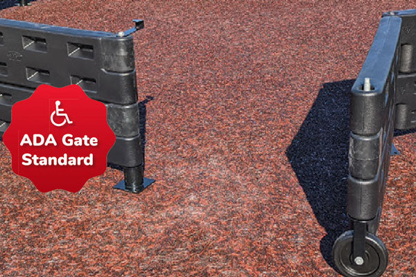 20' GaGa Pit - (32) 100-border12" & (16) 100-GaGaStanchion w/ ADA gate