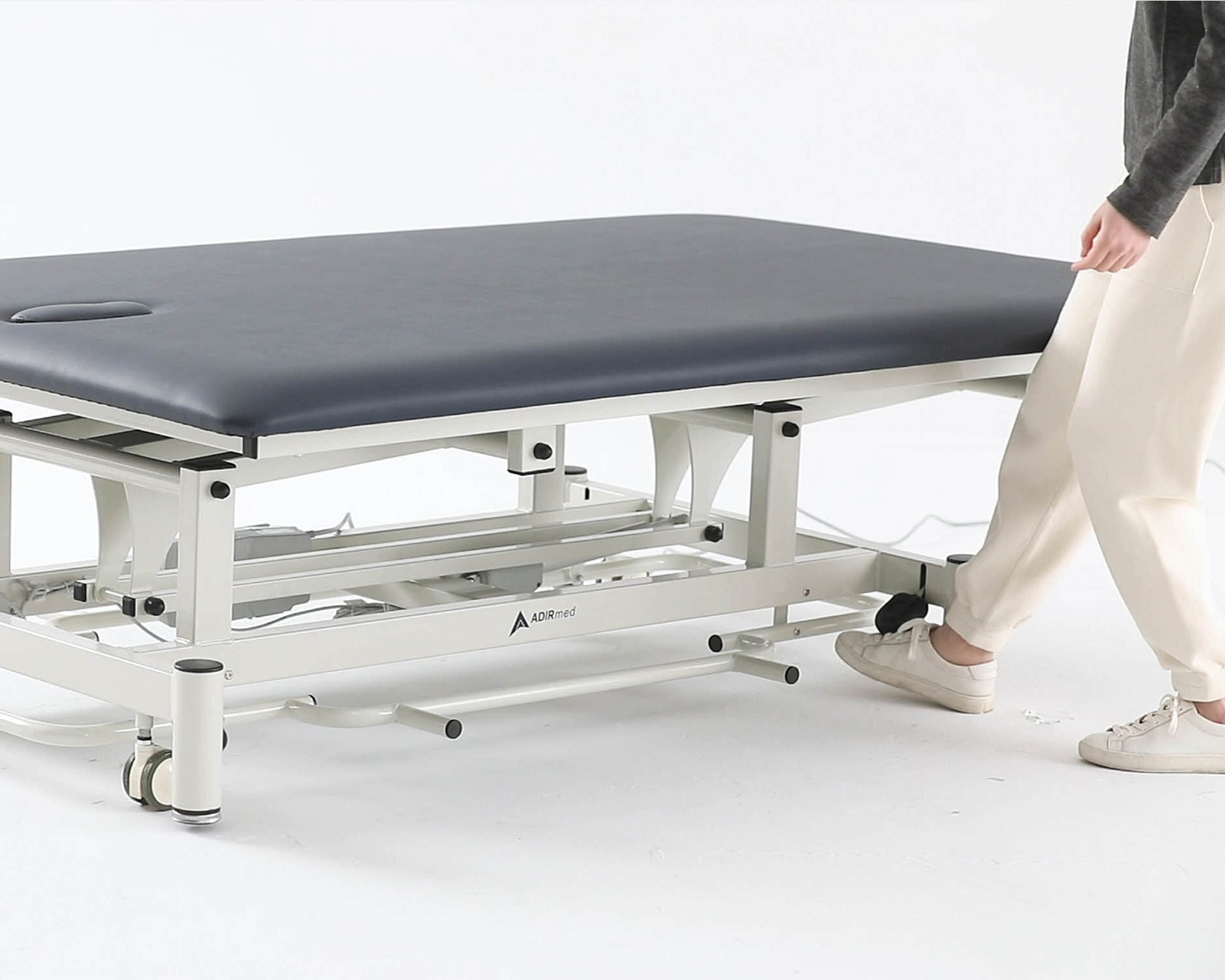 AdirMed 903-02 Antimicrobial Hi-Lo Rehab Power Mat Therapy Table
