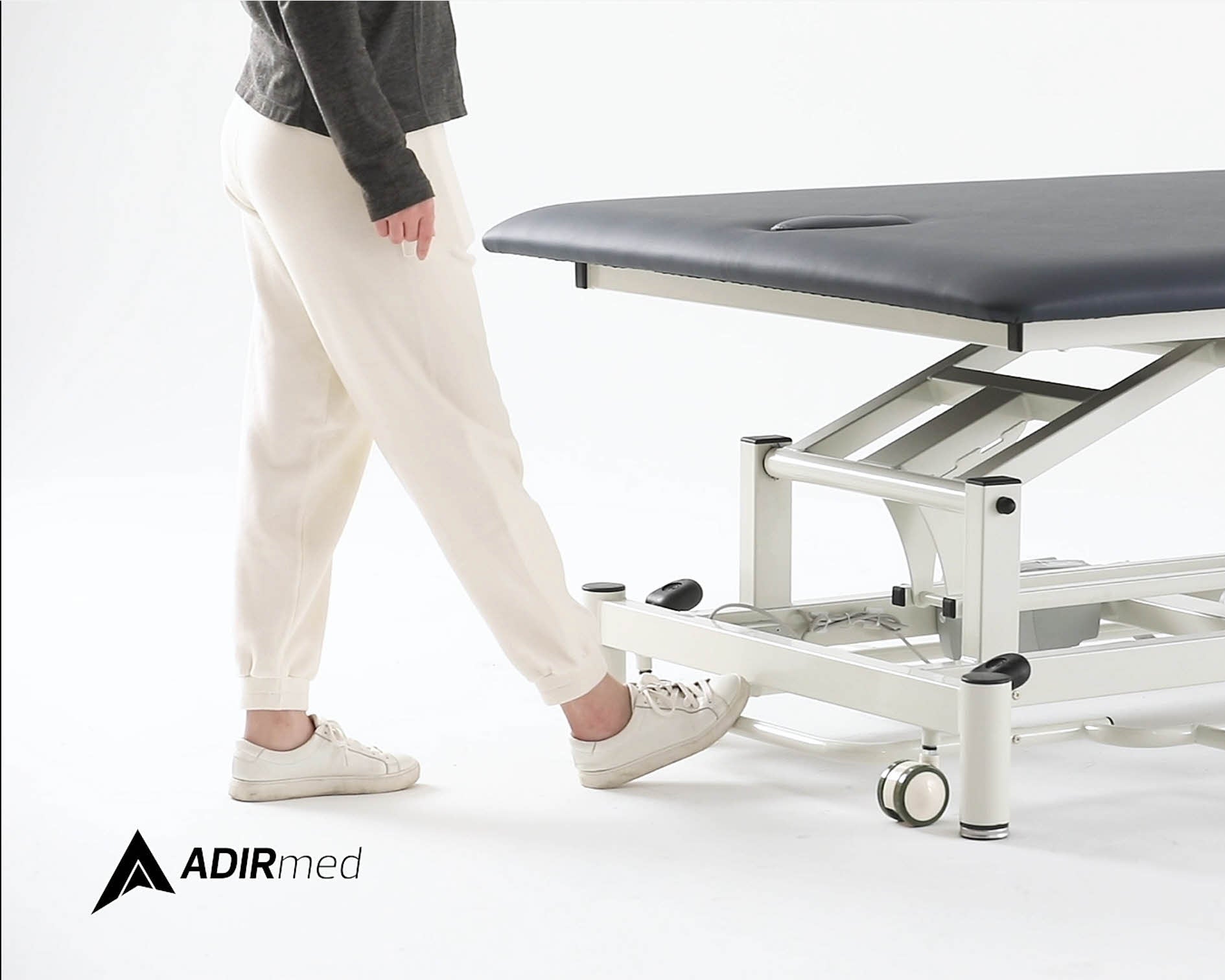 AdirMed 903-02 Antimicrobial Hi-Lo Rehab Power Mat Therapy Table