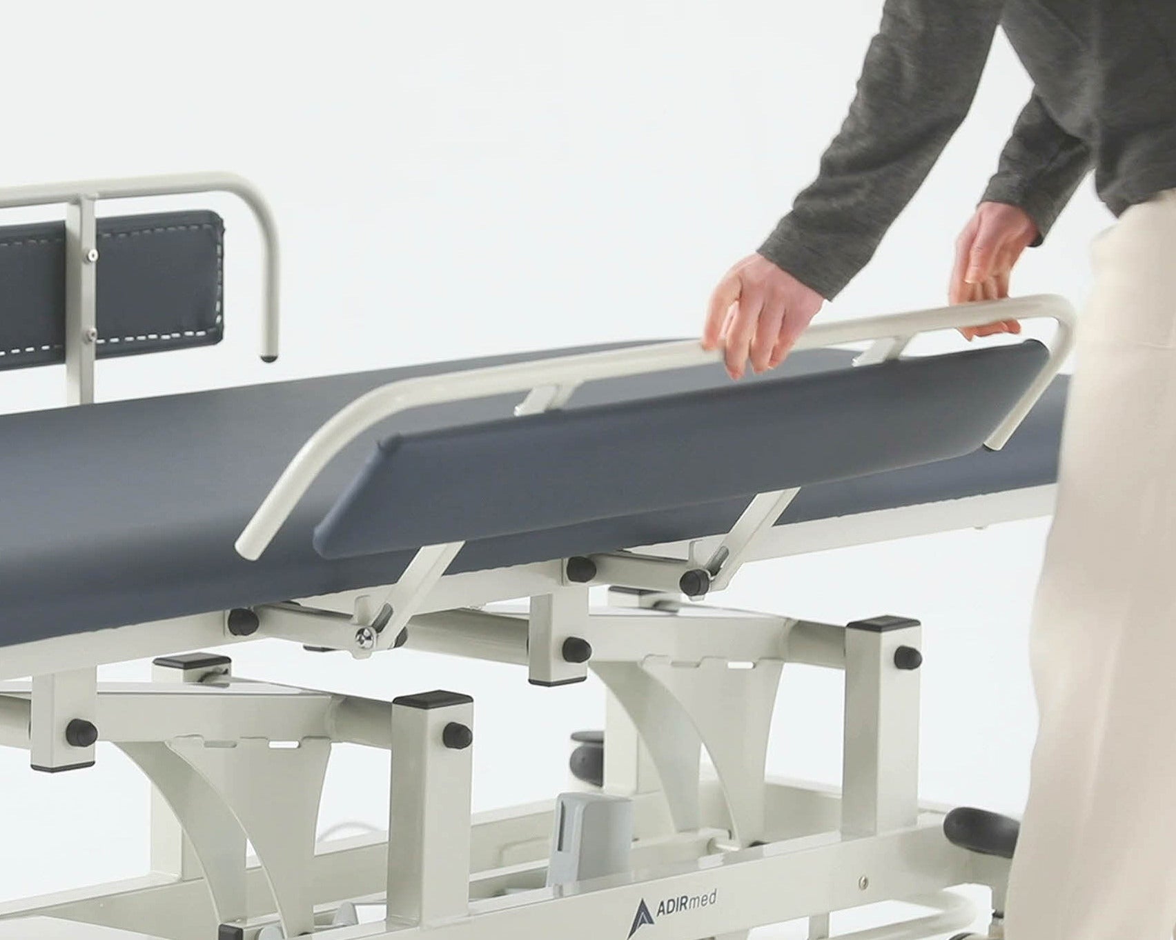 AdirMed 903-03 Antimicrobial Hi-lo Power Changing Table with Padded Side Rails