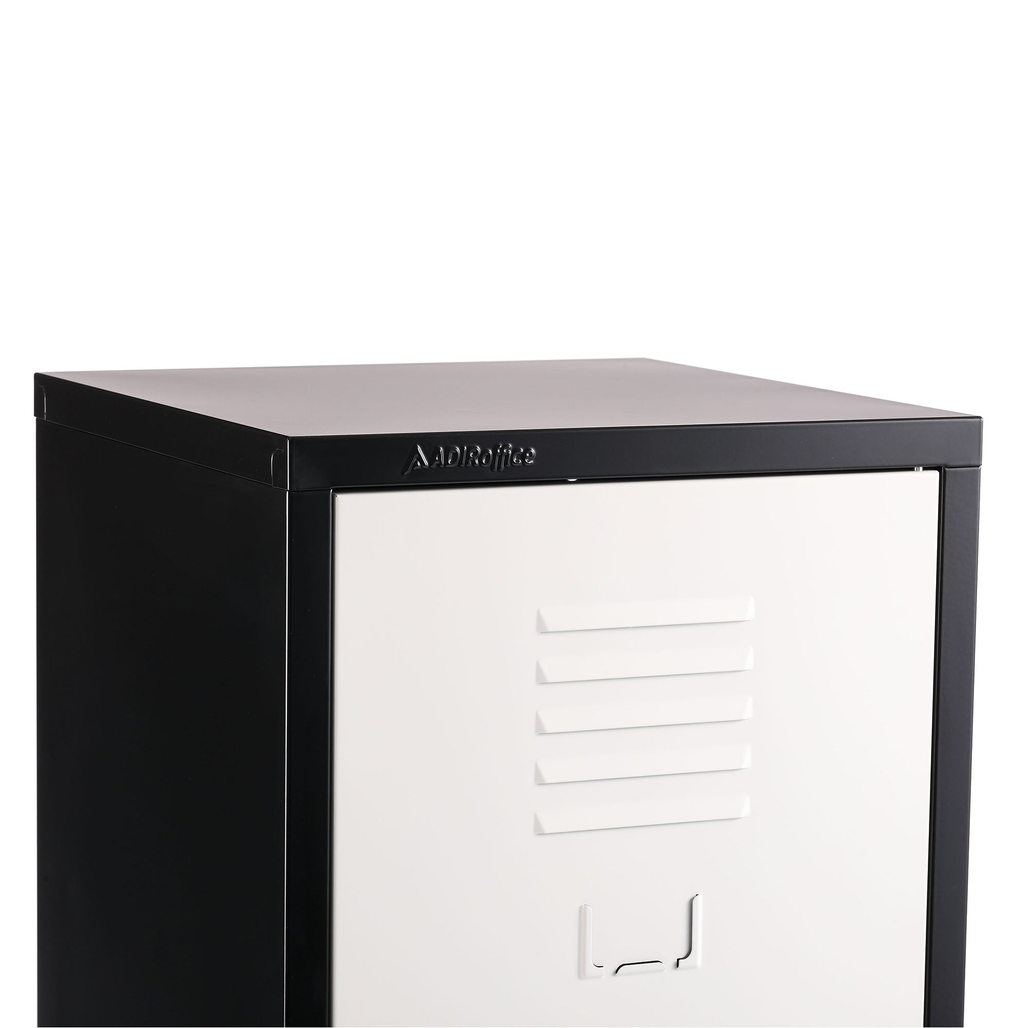 48'' Locker for Kids – Black Body With White Doors 2-Pack