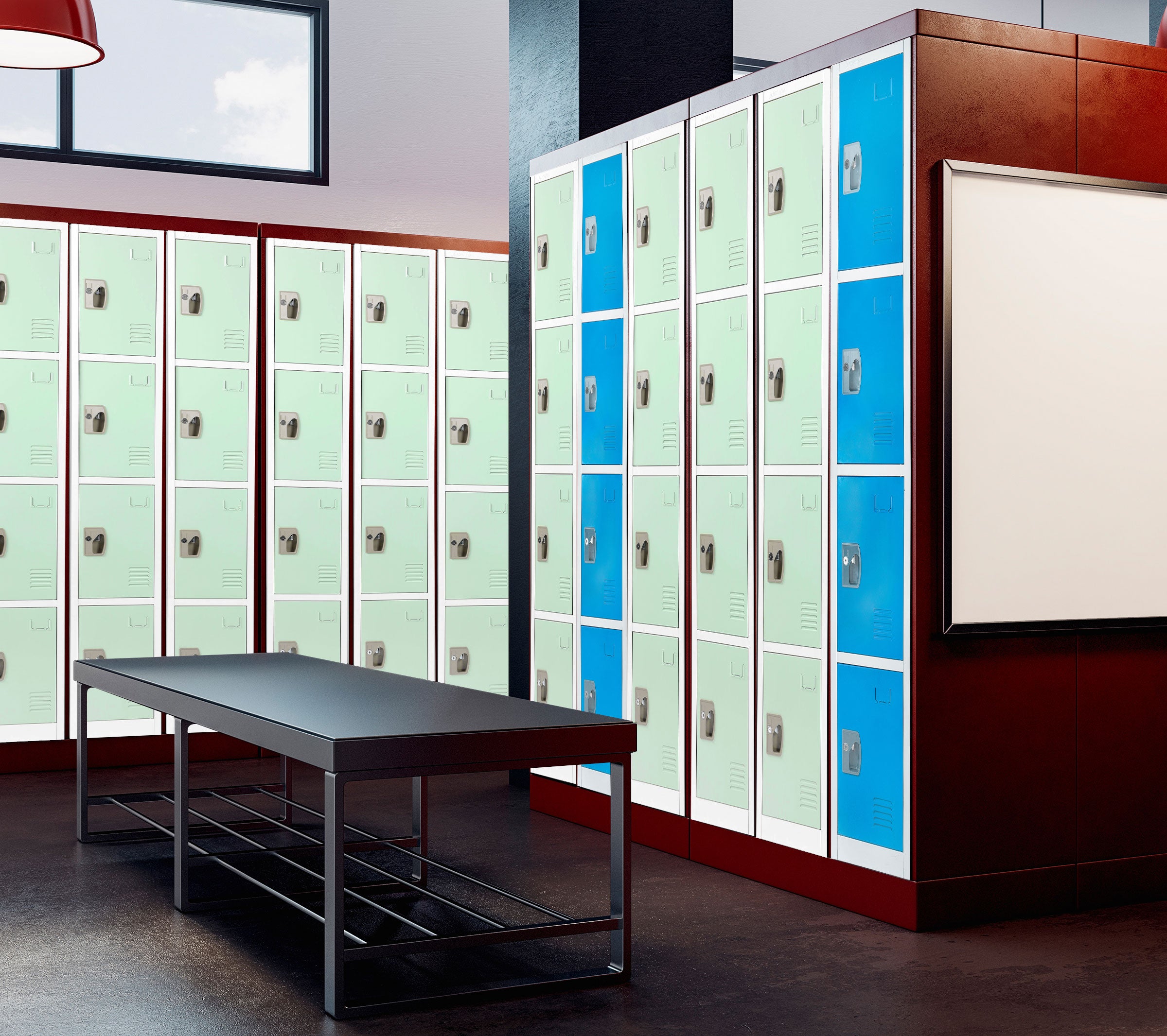 Large 4 Door Locker – Misty Green 2-Pack