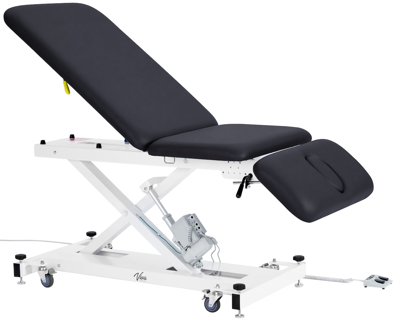 ADI903-21-SERIES Xro 3-Section Open Base Series Power Hi-Lo Exam Table with Top, Adjustable Backrest, and Leg rest