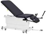ADI903-24-SERIES: Xro 3-Section Shrouded Base Series Power Hi-Lo Exam Table (Adjustable Back, Leg-Rest & Antimicrobial Upholstery, Black)