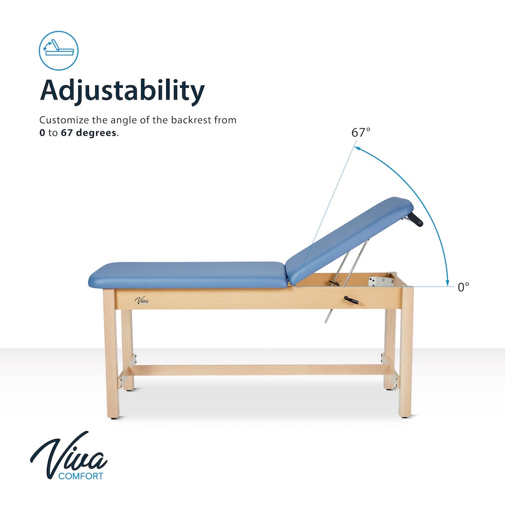Aristo H-Brace Table，27'',Tilted Mattress,Blue