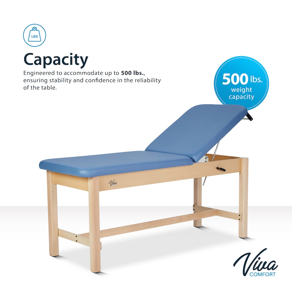 Aristo H-Brace Table，27'',Tilted Mattress,Blue