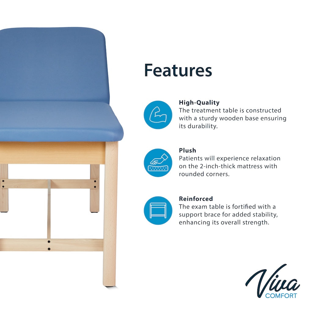 Aristo H-Brace Table，27'',Tilted Mattress,Blue
