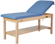 Aristo H-Brace Table With Shelf，30'',Tilted Mattress,Blue