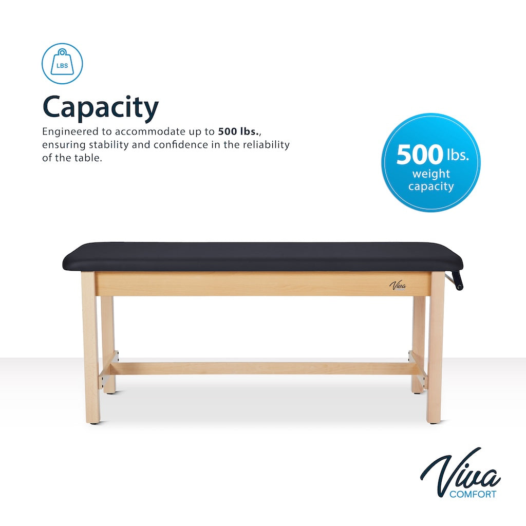 Aristo H-Brace Table，27'',Flat Mattress,Black