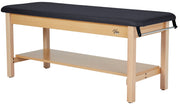 Aristo H-Brace Table With Shelf，27'', Flat Mattress,Black
