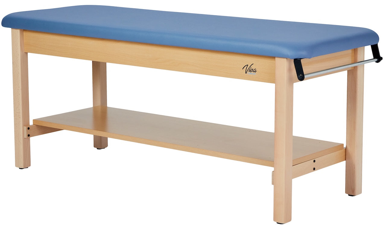 Aristo H-Brace Table With Shelf，27'', Flat Mattress,Blue