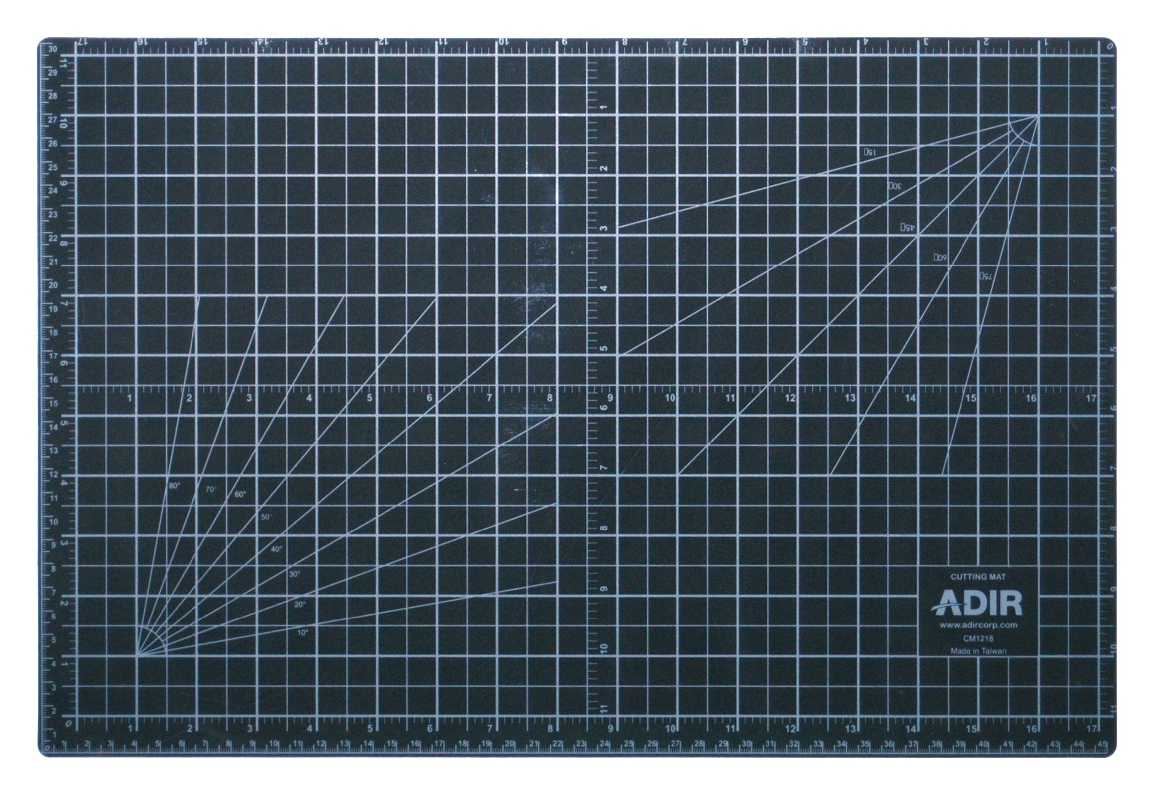 18 in. x 36 in. Self Healing Reversible Cutting Mat, Green/Black (2 pack)