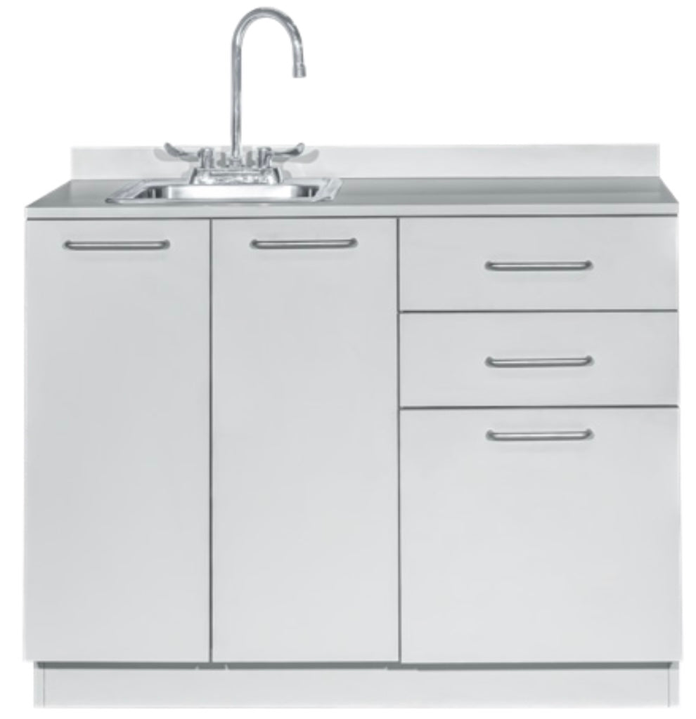 VivaComfort 42 in Base Cabinet with Left Sink Cutout - Grey