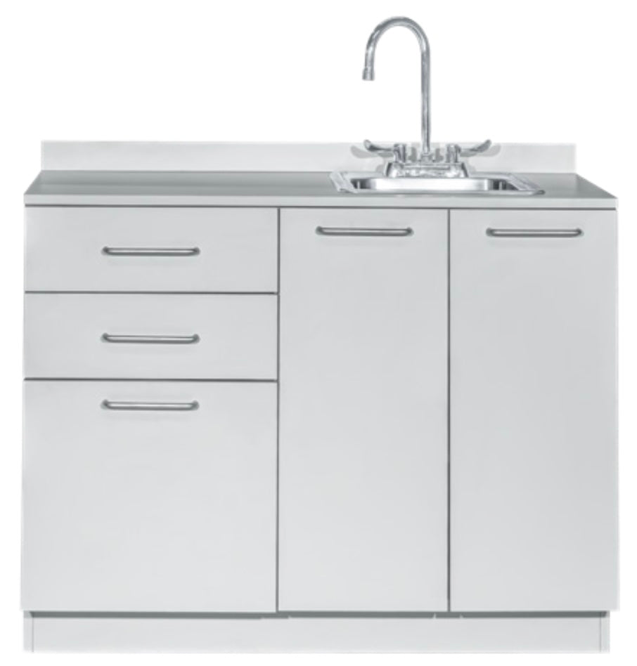 VivaComfort 42 in Base Cabinet with Right Sink Cutout - Grey