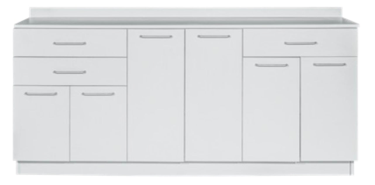 VivaComfort 72 inch Base Cabinet with No Sink Cutout - Grey