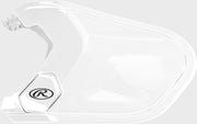 Rawlings Mach Adjust  Rhb Gloss Jaw Guard  - White