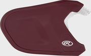 Rawlings Mach Adjust Rhb Matte Jaw Guard  - Maroon