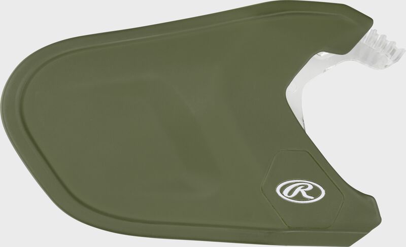 Rawlings Mach Adjust Rhb Matte Jaw Guard  - Military Green