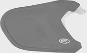 Rawlings Mach Adjust Rhb Matte Jaw Guard  - Silver