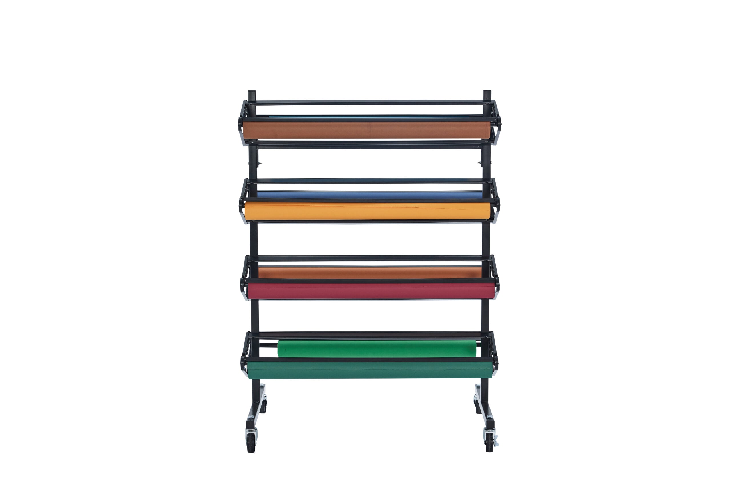 AdirKids 8 Roll Capacity Craft Paper Classroom Horizontal Paper Roll Dispenser