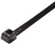Cable Tie, 4" Miniature Ties 18 lb UV Black 2.5mm Wide. 100 Per Pack 100 Packs Per Case