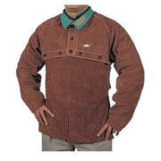 44-7800L Alliance Premium Leather Cape Sleeves,L,Lava Brown