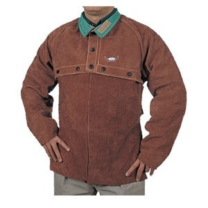 44-7800L Alliance Premium Leather Cape Sleeves,L,Lava Brown