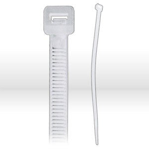 Cable Tie, 8" Heavy Duty Ties 120 lbs Natural 9mm Wide. 100 Per Pack 30 Packs Per Case