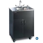 Premier S1 Portable Sink - Black/Stainless Top - 26"W x 17.75"D x 37.5"H