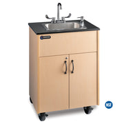 Premier 1D Sink - Maple Finish/Black/Stainless Deep Basin - 26"W x 17.75"D x 37.5"H