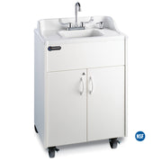Premier Brite White Portable Sink - White/ABS Top - 26"W x 17.75"D x 40.25"H