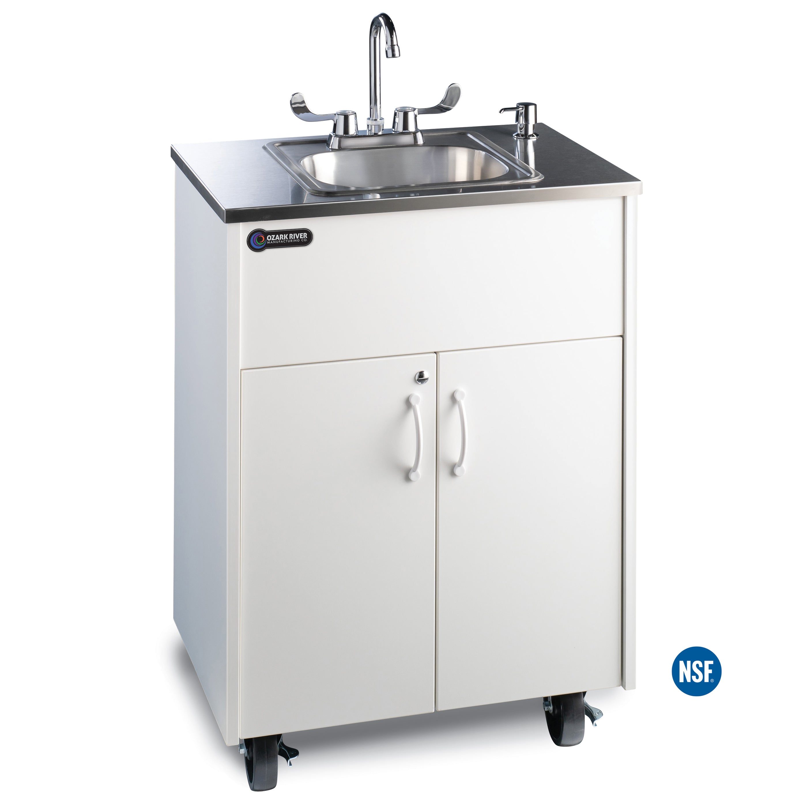 Premier S1 Portable Sink - White/Stainless Top - 26"W x 17.75"D x 37.5"H