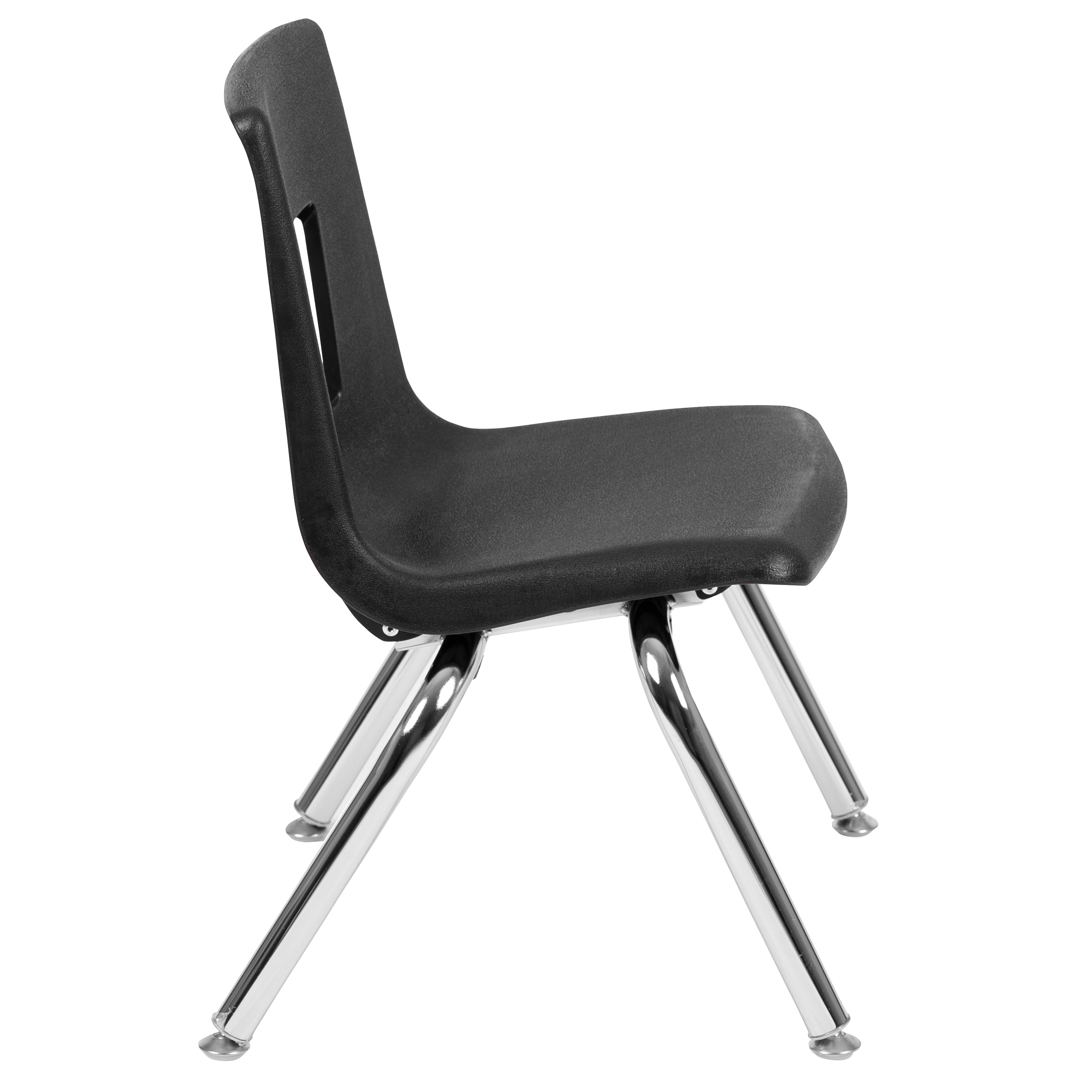Mickey Advantage Black Student Stack School Chair - 12-inch